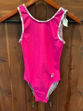 Pink Girls' Plum Leotard- Performance Swim